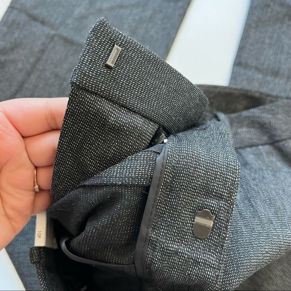 Calvin Klein NWT Modern Fit Trousers Charcoal Gray Business Size 10 Petite - Picture 3 of 7